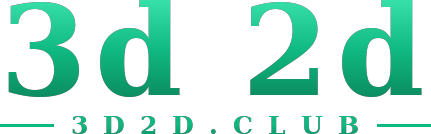 3d 2d logo